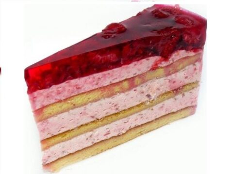 Álomsüti málnakrém tortaszelet gluténmentes