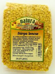 NATURA SÁRGA LENCSE 500 G
