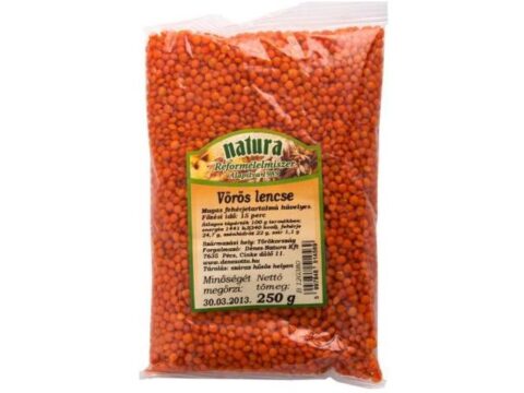 NATURA VÖRÖS LENCSE 250 G