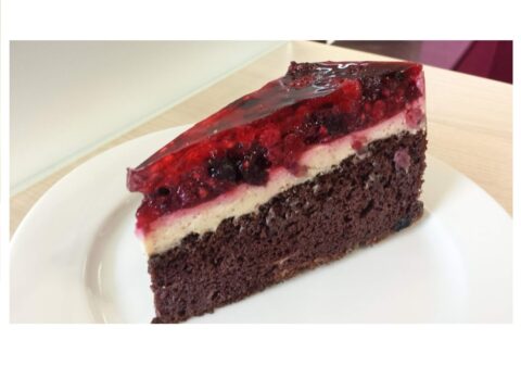 Paleo duo málna mousse tortaszelet gluténmentes